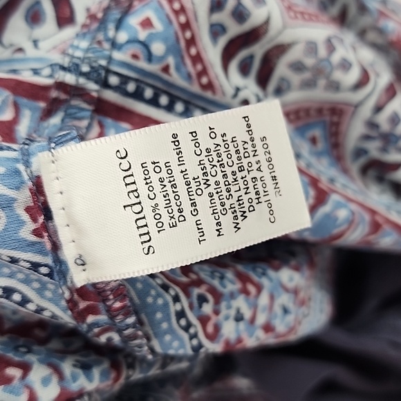 Sundance Blue Patern Drop Waist Tunic Dress Size XS - Picture 8 of 8